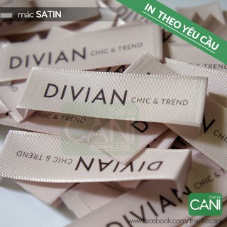 50 cái In Mác quần áo theo yêu cầu - Nhãn mác quần áo satin lụa