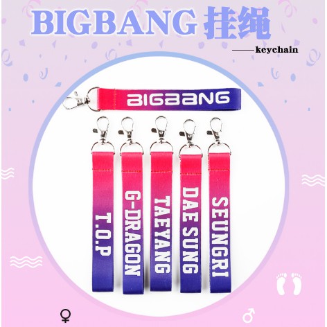 Nametag móc khoá BIGBANG và các thành viên