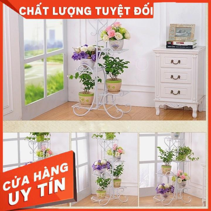 KỆ ĐỂ CHẬU HOA CÂY CẢNH 5 TẦNG Loại to đĩa vuông