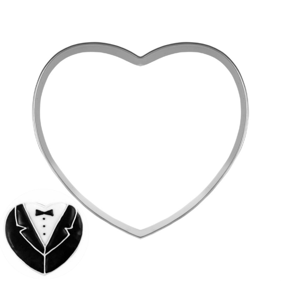 Khuôn Cắt Bánh Quy Hình Trái Tim Bằng Thép Không Gỉ
