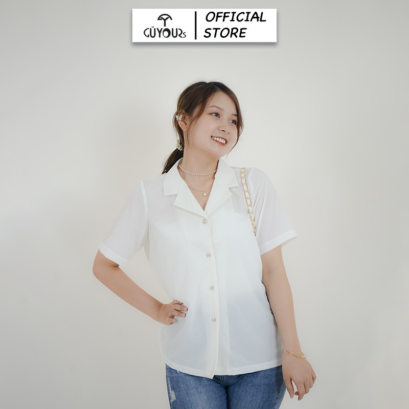 Áo sơ mi cổ vest quốc dân nhất định nên có, phối chân váy, quần jeans ,quần tây , quần sort bao xinh ASM1 | BigBuy360 - bigbuy360.vn