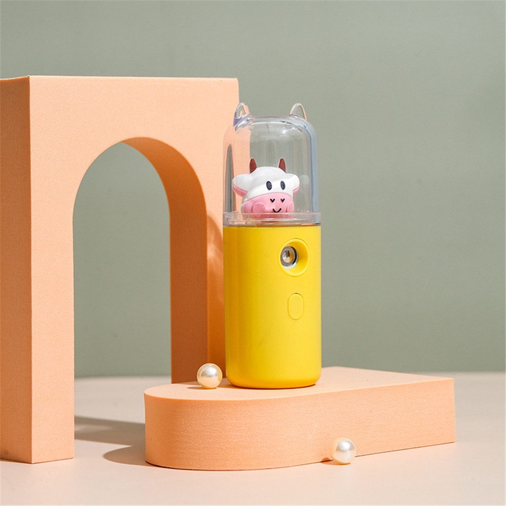 【sweet】creative Cartoon cute doll USB charging spray instrument  portable handheld water replenishment instrument humidifier 1pcs