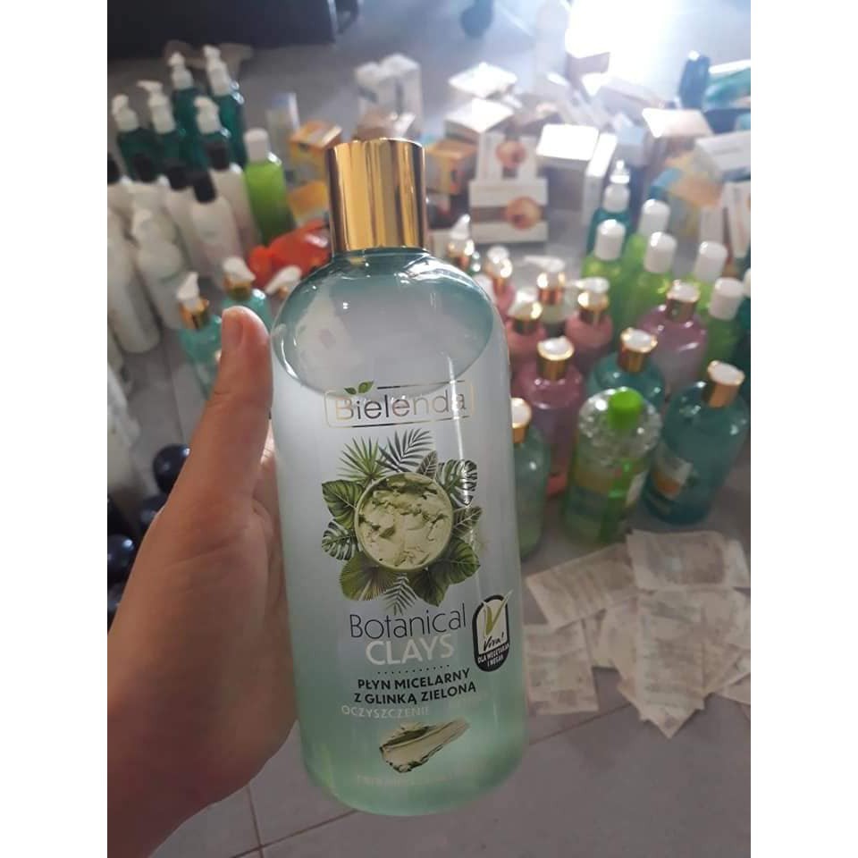 Tẩy Trang Thuần Chay Chiết Xuất Từ Đất Sét Dành Cho Da Hỗ Hợp, Da Dầu, Thải Độc, Giữ Ẩm - Bielenda Botanical Clays 500ml