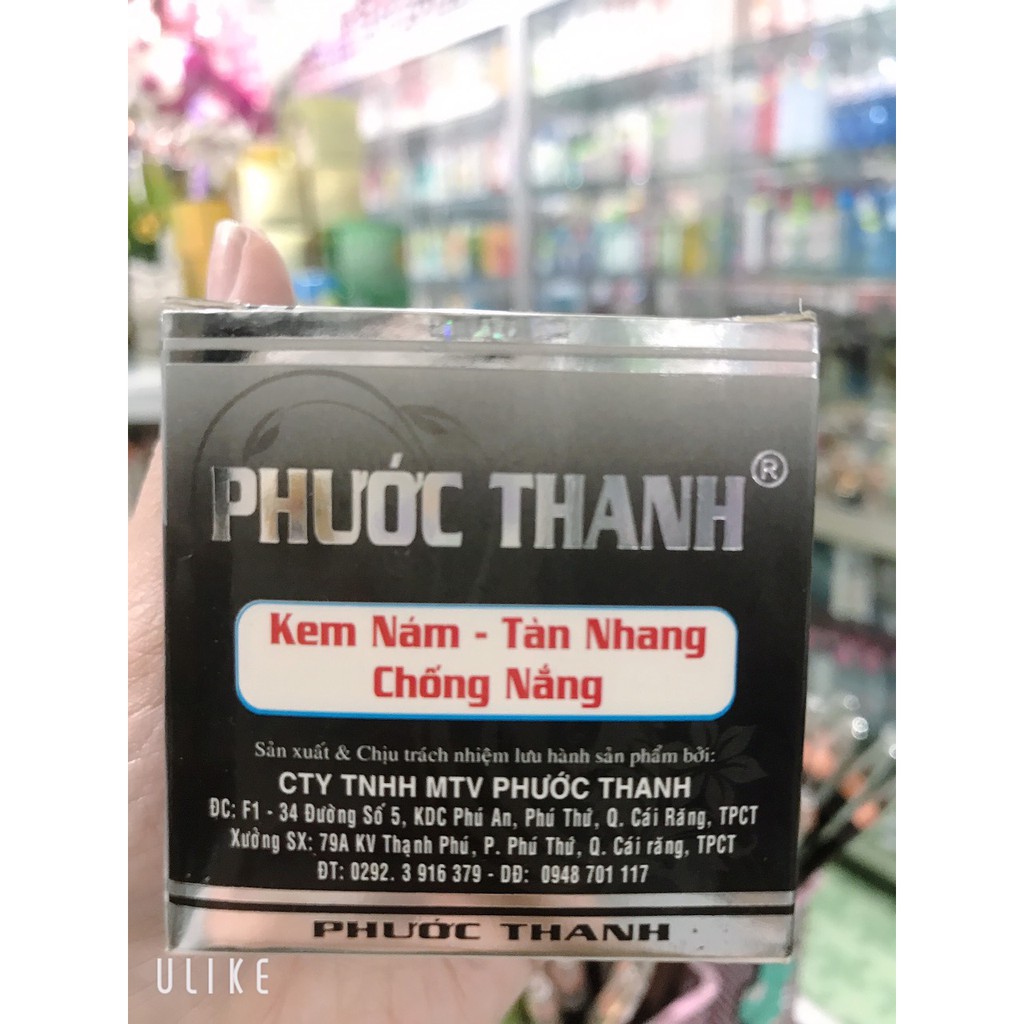 kem Phước thanh đen  giảm nám- trắng da -chống nắng 4g [ chuẩn hnagf cty 100%]