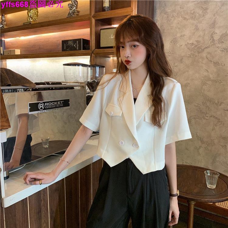 Áo Khoác Blazer Tay Ngắn Màu Trơn Phong Cách Hàn Quốc Cho Nữ | BigBuy360 - bigbuy360.vn