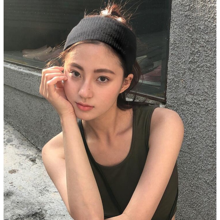 Băng Đô Cài Tóc Bản Rộng Co Giãn Phong Cách Âu Mỹ Màu Sắc Đơn Giản Thời Trang Cho Nữ