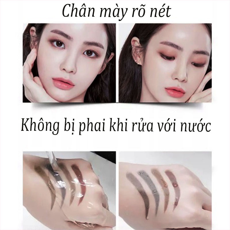 Bút kẻ lông mày phẩy sợi 4D xu hướng làm đẹp của thời đại, bút kẻ chống nước ,không trôi, giúp chị em tự tin hơn