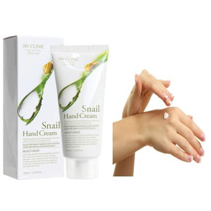 Kem Dưỡng Da Tay Chiết Xuất Ốc Sên 3W Clinic Snail Hand Cream 100ml