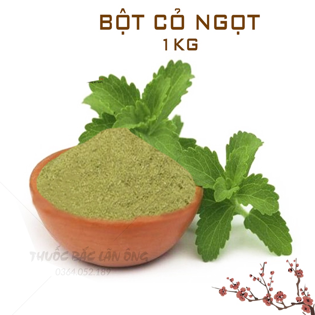 Bột cỏ ngọt sấy lạnh nguyên chất 1kg (Đường dành riêng cho người ăn kiêng tốt cho sức khỏe) - Thuốc Bắc Lãn Ông