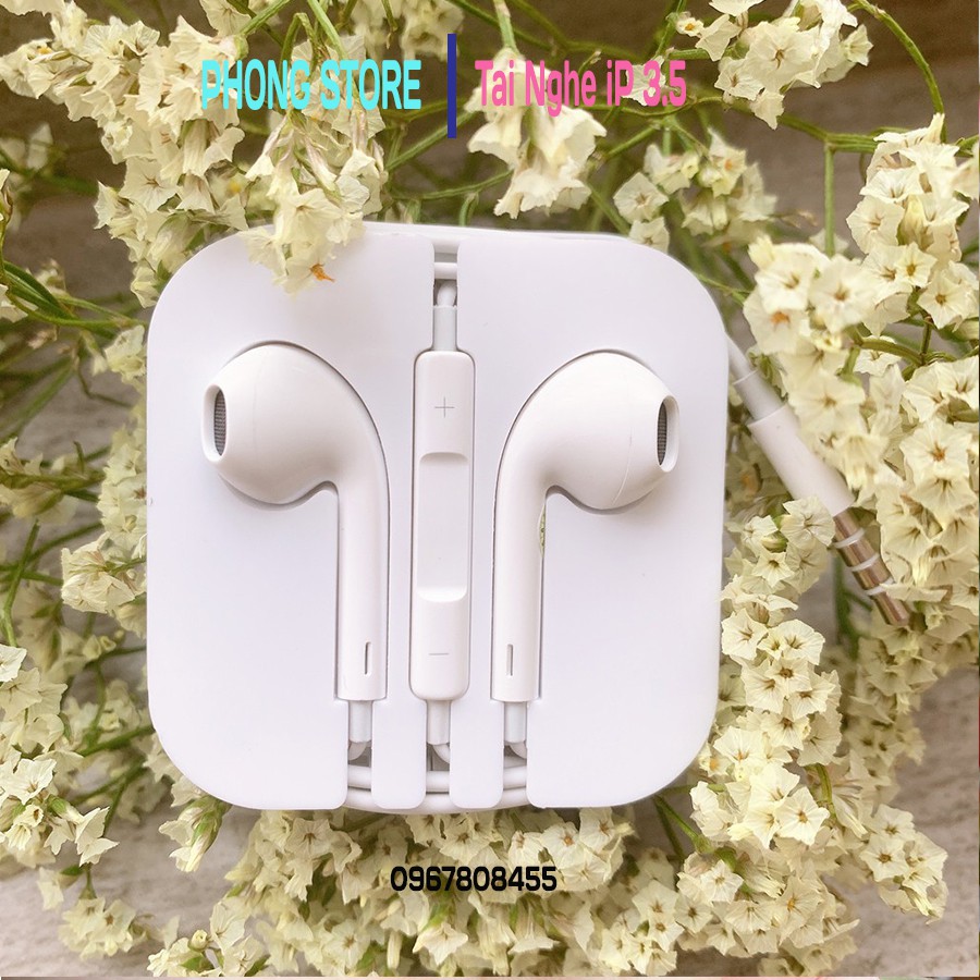 Tai nghe IP giá rẻ loại tốt bass ấm căng, tai nghe nhét tai có dây sử dụng cho iP 5 / 5s / 6/ 6s Plus... PHONG STORE