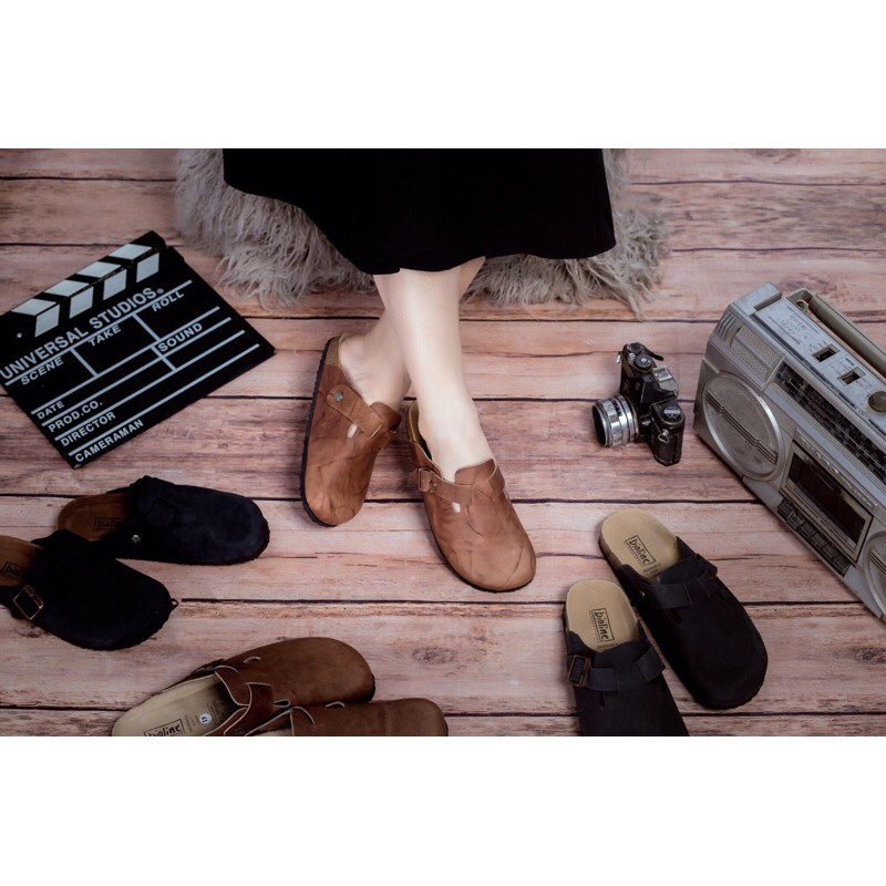 [DA BÒ THẬT] Dép sục birken da bò thật cao cấp dép bít mũi Bioline unisex - Bioline Official | BigBuy360 - bigbuy360.vn