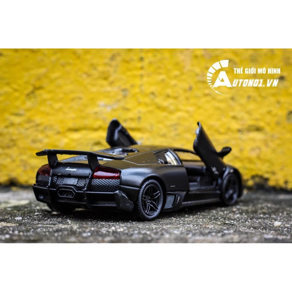 MÔ HÌNH XE LAMBORGHINI MURCIELAGO LP670-4 SV BLACK 1:36 ALLOY 7116