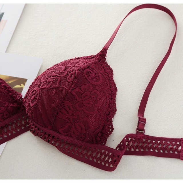 ♥️ SHOP UY TÍN ♥️ Áo lót nữ. áo bra ren . bralette cài sau size to bđ34
