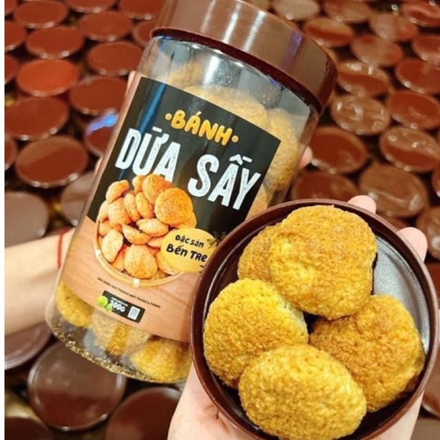 BÁNH DỪA SẤY BẾN TRE 300Gr
