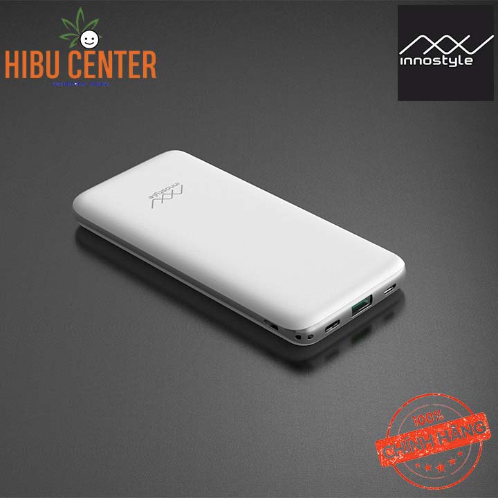 [Tinh Tế] Pin Sạc Dự Phòng Innostyle Powergo Pro 10000Mah PD 18W + QC3.0 18W IP18PDWHT - Follow HIBUCENTER Giảm 5%