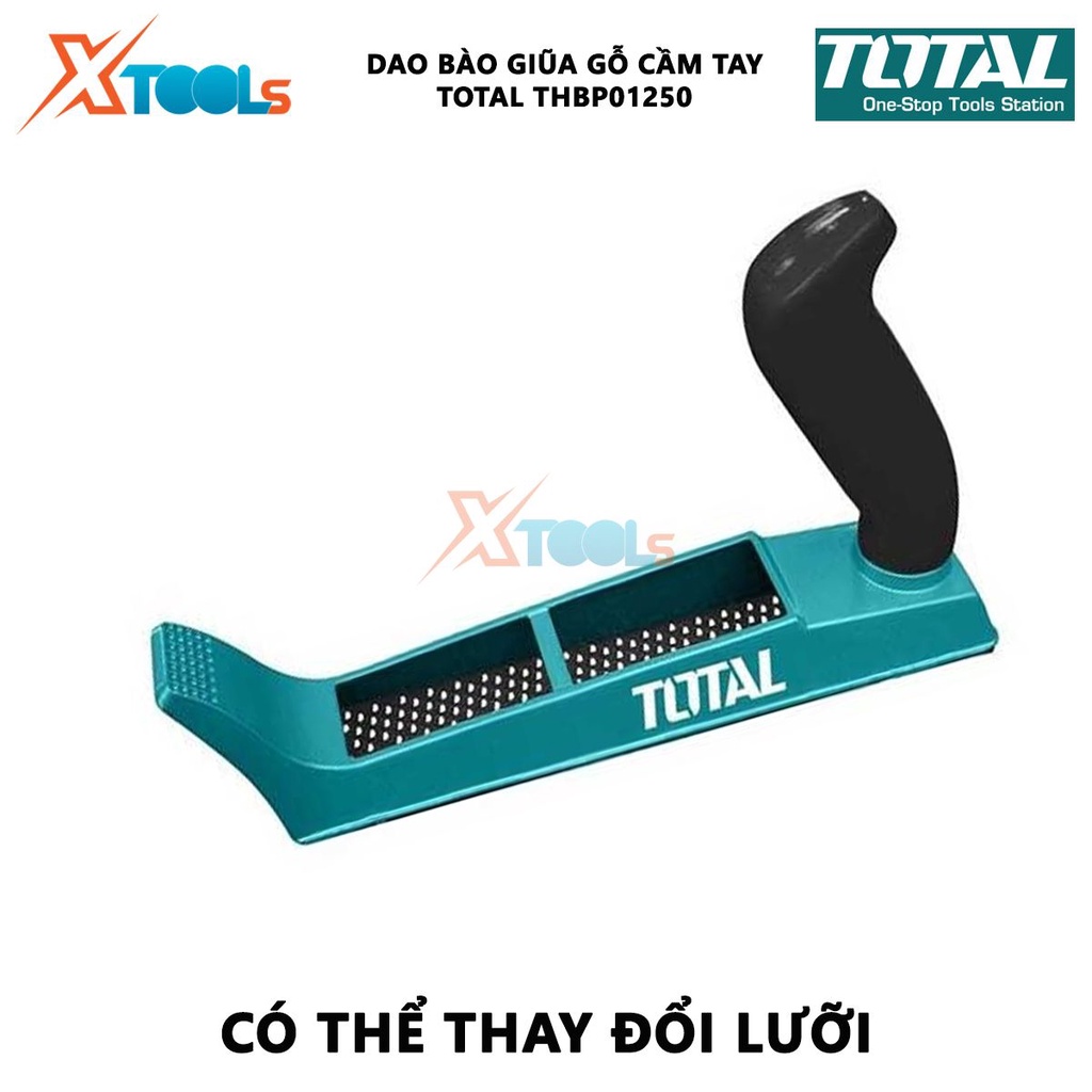 Dao bào giũa gỗ cầm tay TOTAL THBP01250 | chiều dài lưỡi 80x44, phù hợp sử dụng cho model THT9391 [CHÍNH HÃNG] [XTOOLs]