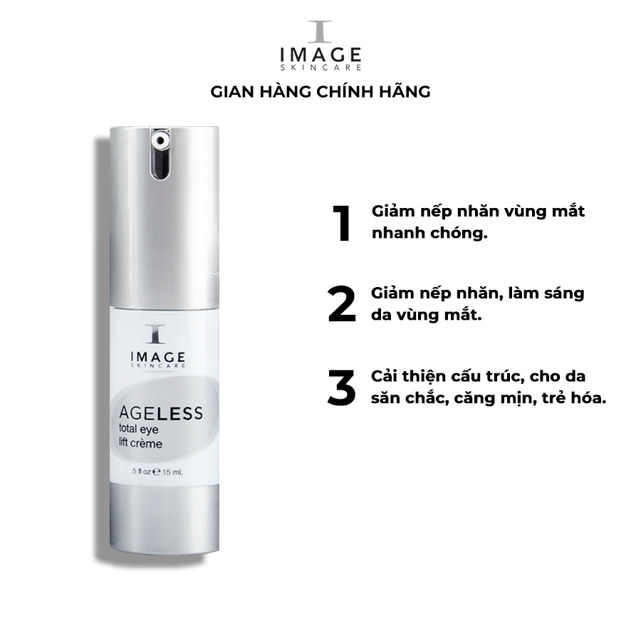 Kem chống nhăn vùng mắt Image Skincare Ageless Total Eye Lift Creme 15 ml