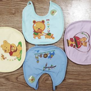 Sét 10 yếm đeo cổ cho bé Mintuu