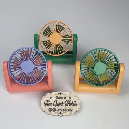 Quạt sạc tích điện mini ZM 103 để bàn nhỏ gọn 3 chế độ tốc độ gió cực mát - BH 6 tháng