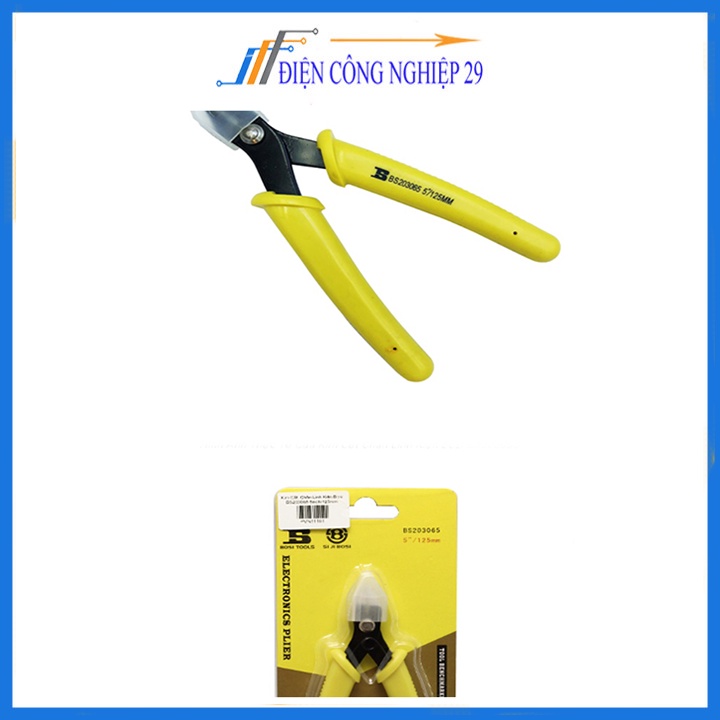 Kìm Cắt Chân Linh Kiện Bosi BS203065 5inch125mm (Lưỡi Mỏng)