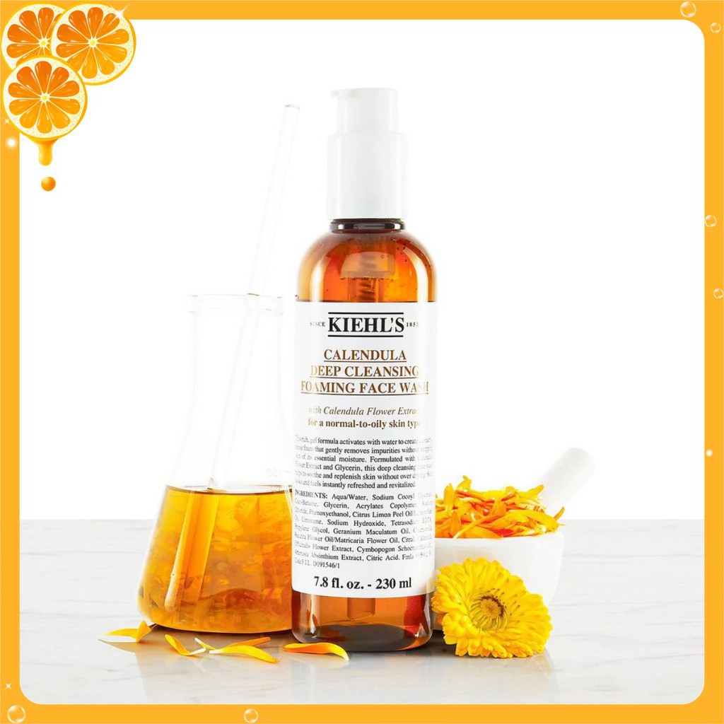 Sữa Rửa Mặt Hoa Cúc - Kiehl’s Calendula Deep Cleansing Foaming Face Wash [DEAL THÍCH MÊ]