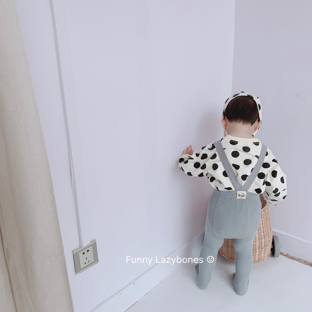 Quần legging vải cotton lưng cao cho bé