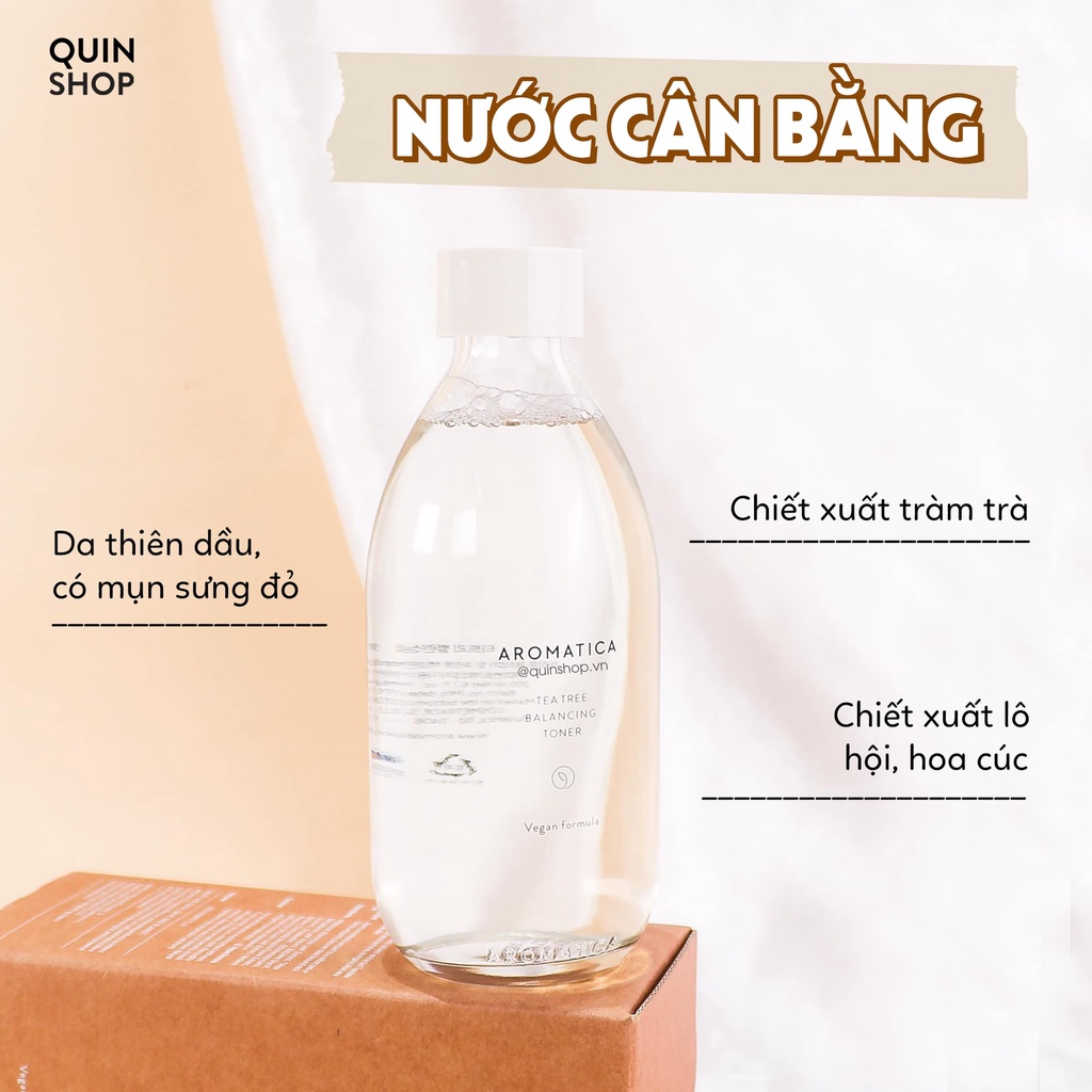 Nước Cân Bằng Giảm Dầu Ngừa Mụn Aromatica Tea Tree Balancing Toner