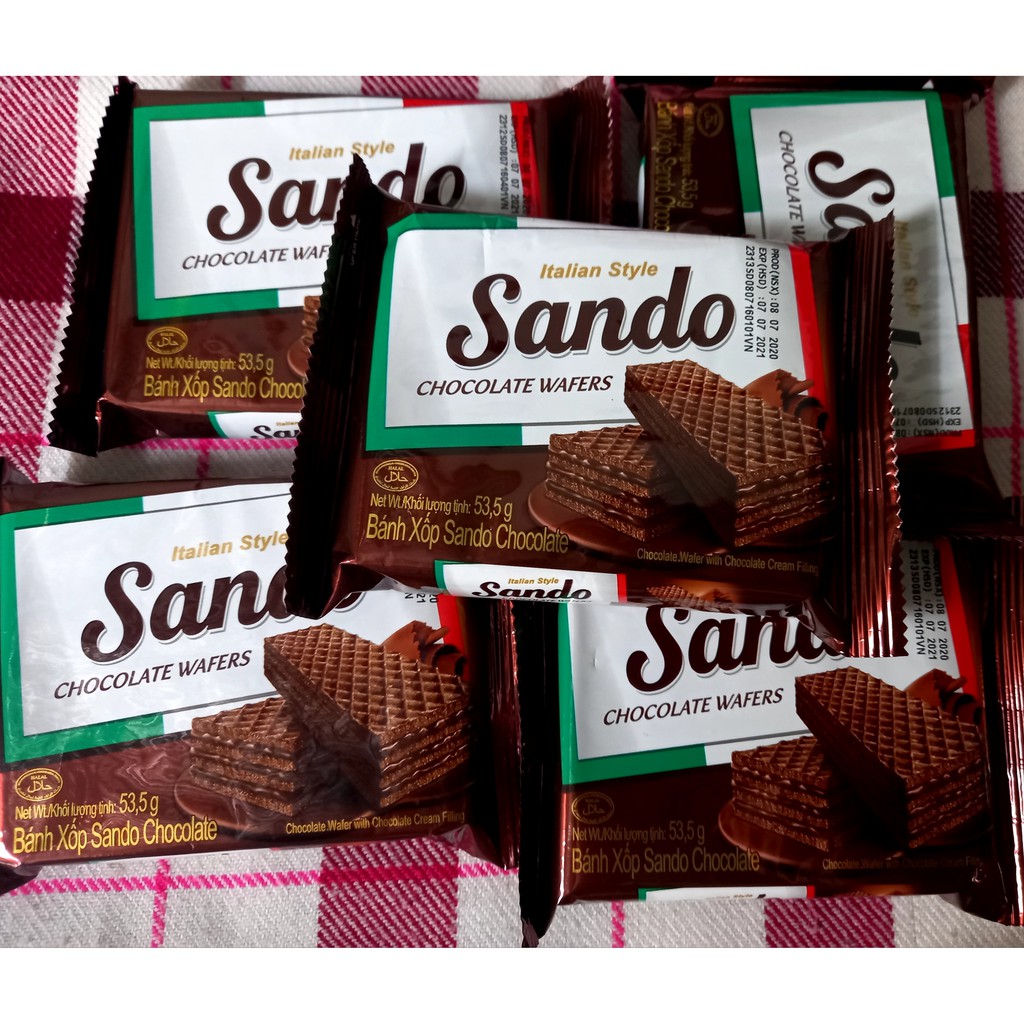 Bánh xốp sando chocolate