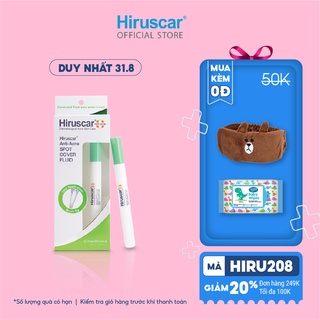 Kem che khuyết điểm và ngăn ngừa mụn Hiruscar Anti Acne Spot Cover Fluid 1ML