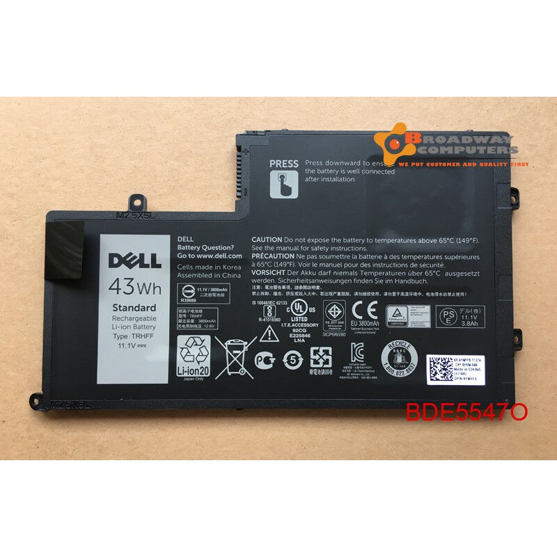 [PIN ZIN] Pin Laptop Dell Inspiron  5447 15-5547 14-5447 14-5448 TRHFF Dell Latitude 3450 3550 15 3550