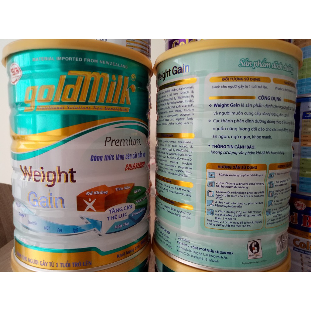 Sữa Goldmilk Weight Gain Tăng Cân 900g