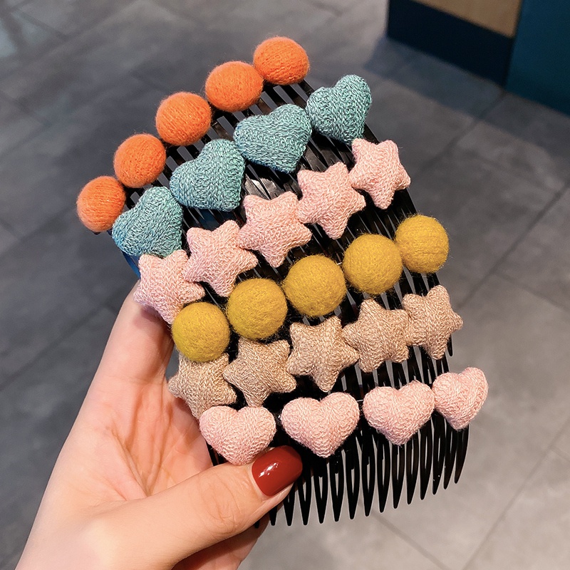 Kẹp Tóc Lông Xù Xinh Xắn Đáng Yêu Cho Nữ Kiểu Hàn Quốc