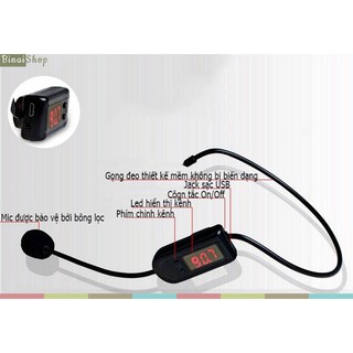 Micro trợ giảng không dây FM Micro XXD-08 (Đen)
