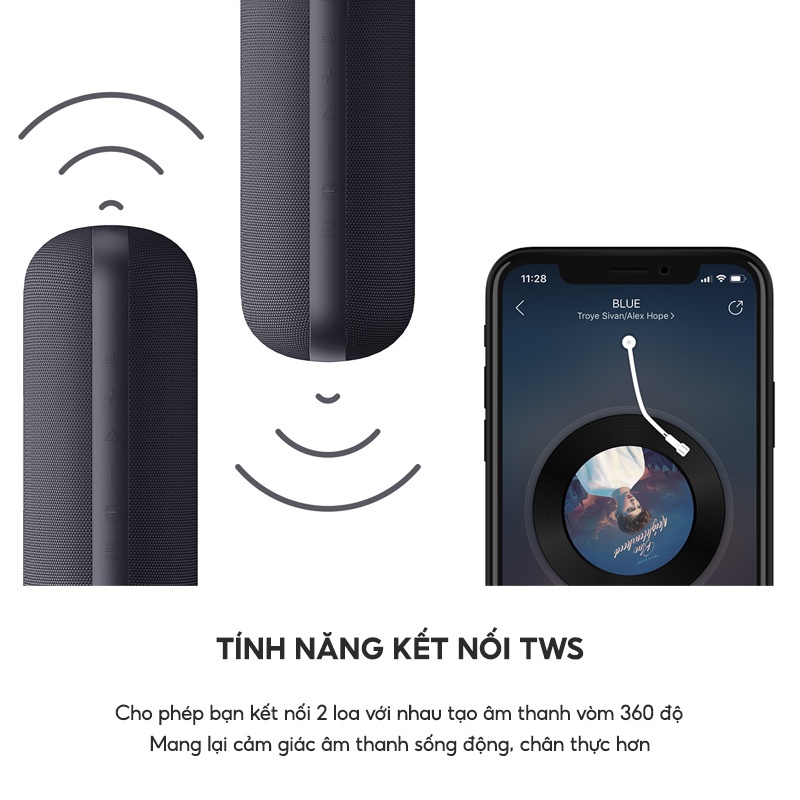 【Giao Hỏa Tốc】Loa Bluetooth HAVIT M69 Công Suất 2x8W, BT 5.0,Màng Loa 48mm, Kháng IPX7, Nghe Đến 25H - Chính Hãng