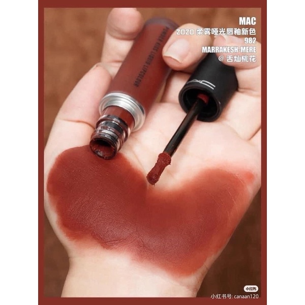SON MAC POWER KISS LIQUID MÀU 982 MARRAKESH MERE