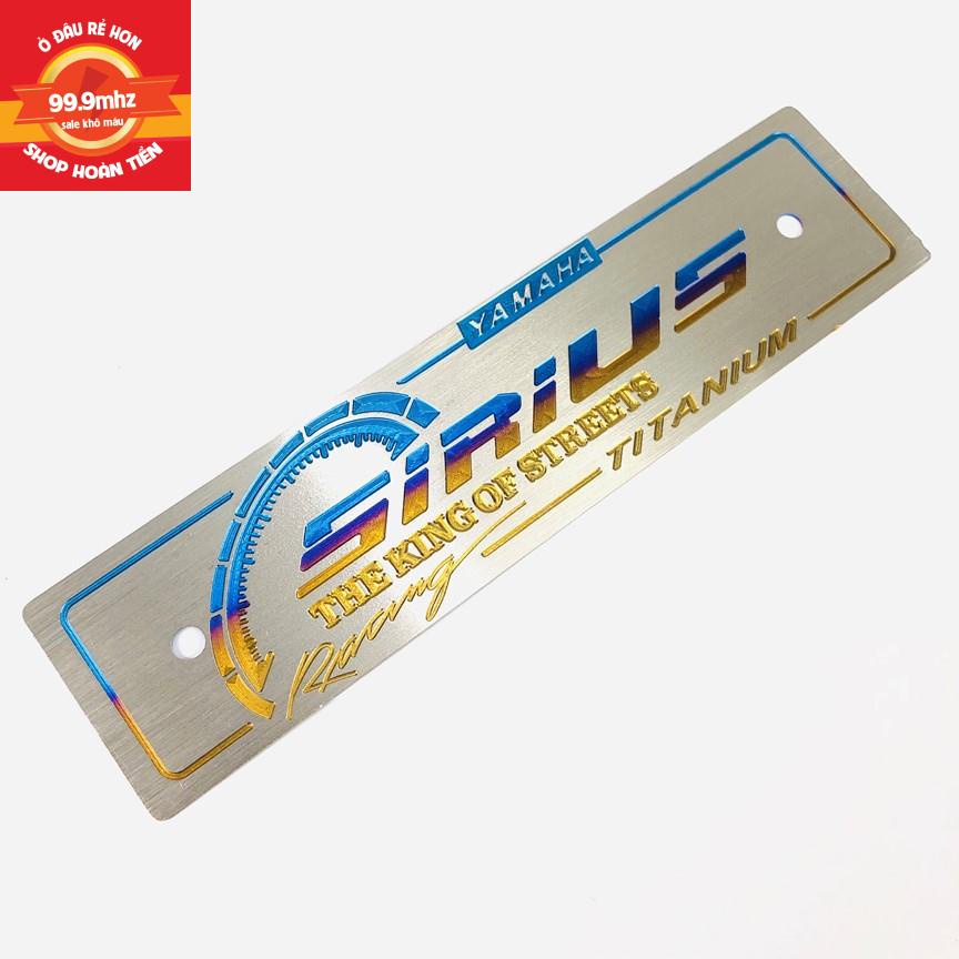 Bảng tên titanium xe Sirius Titan