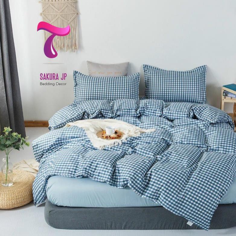 Bộ chăn ga gối cotton poly - Mẫu cầu vồng đáng yêu, họa tiết kute xinh xỉu.