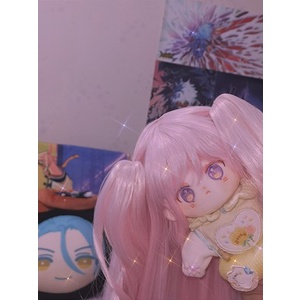 Lọn tóc tơ hai bên cho bé doll 20cm