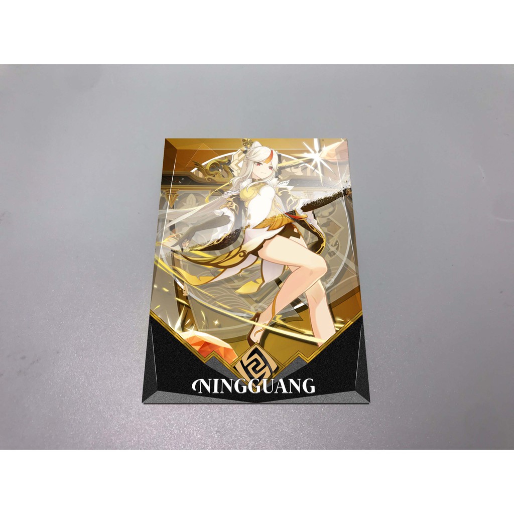 Thẻ bài sưu tầm card custom bánh xốp Genshin Impact Ningguang 2