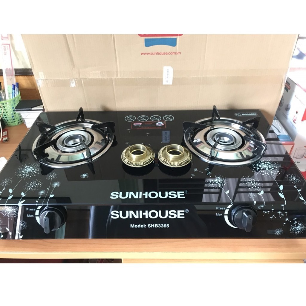 Bếp gas đôi SUNHOUSE SHB3365 - (Full box) [Bảo hành 12 tháng]