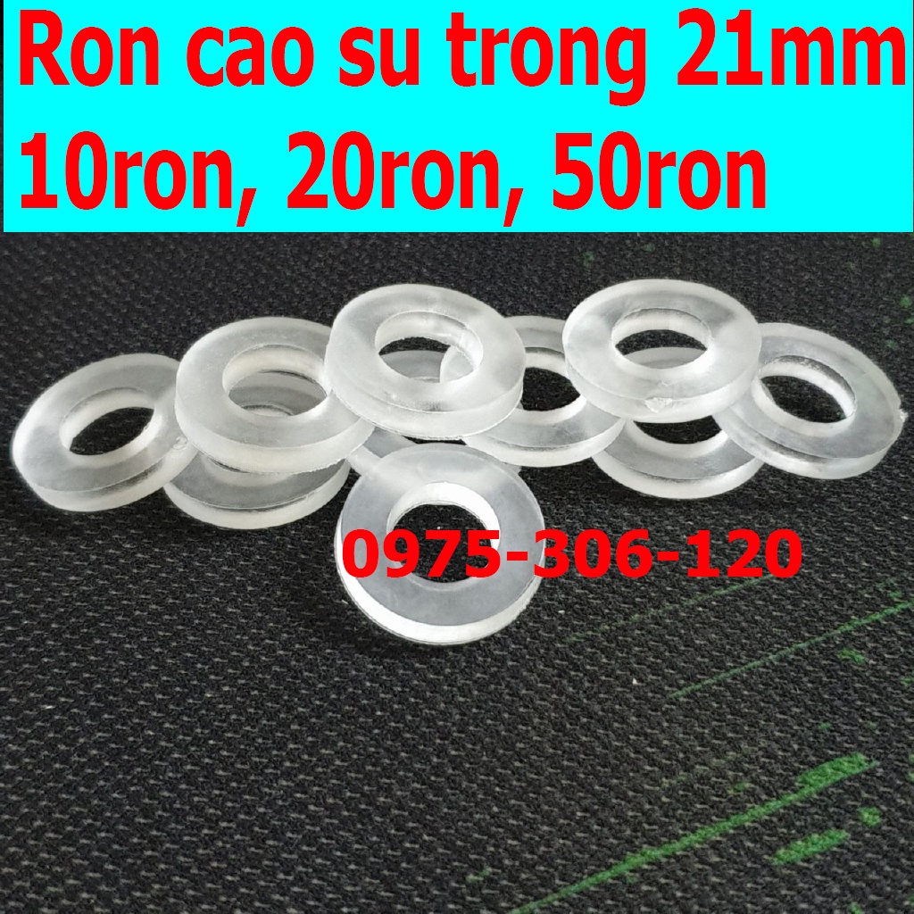 Combo ron gioăng cao su 21mm dùng cho dây sen tắm và dây xịt vệ sinh, dây cấp,chống rỉ nước,ron dày không xẹp