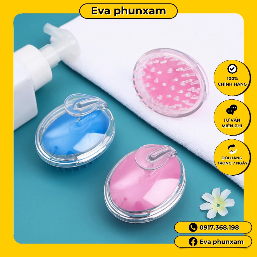 Lược gội đầu silicon dưỡng sinh massage da đầu