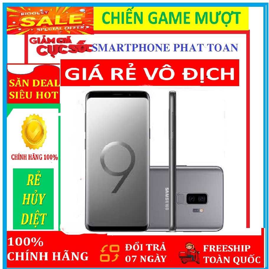 [RẺ VÔ ĐỊCH] điện thoại SAMSUNG GALAXY S9 PLUS (S9+) 2SIM ram 6G/64G mới Fullbox - màn hình vô cực