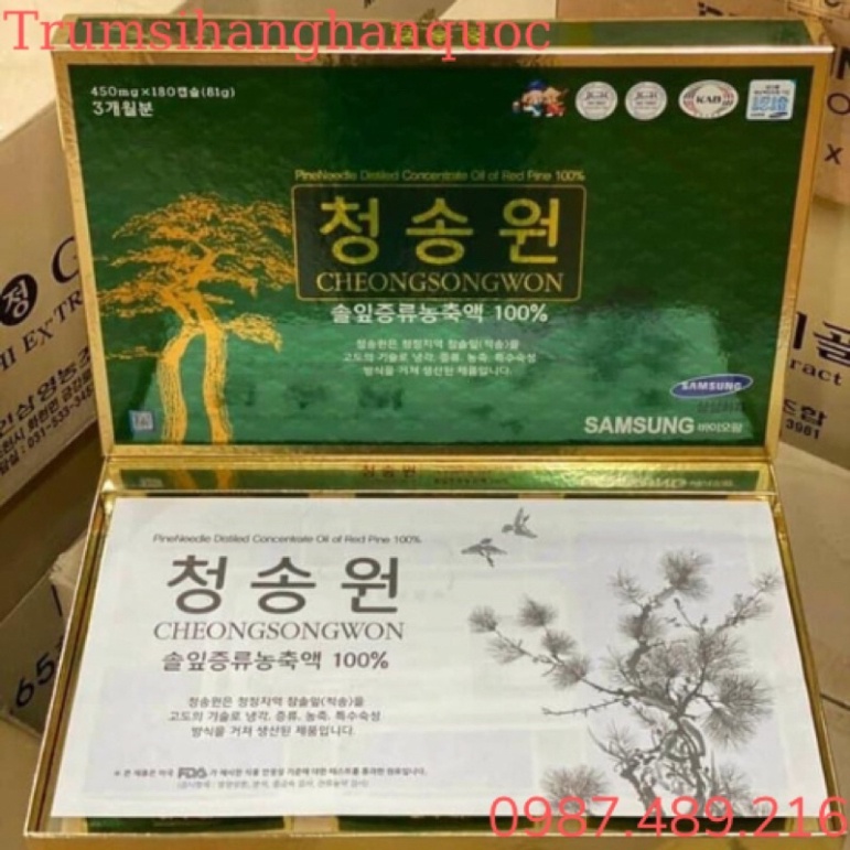 TINH DẦU THÔNG ĐỎ CAO CẤP CHEONG SONG WON GOLD