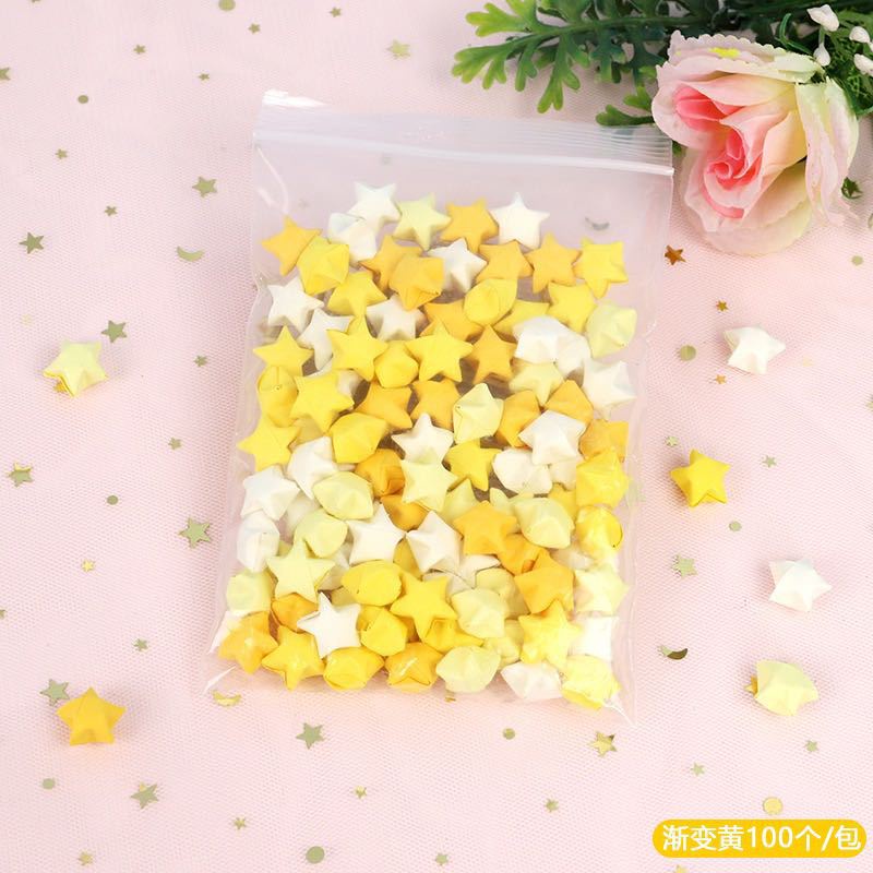 540 tờ giấy gấp sao nhiều màu loại đẹp, sao giấy gấp sắn
