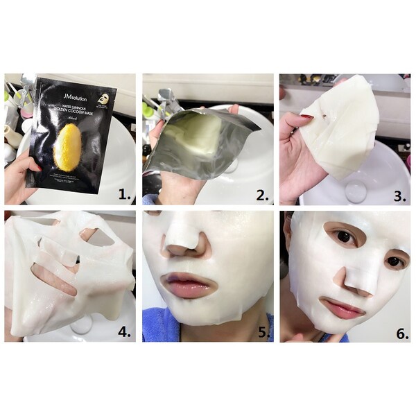 Combo 5 Mặt Nạ giấy sáp ong Jm Solution Honey Luminous Royal Propolis Mask (Mật Ong) 30ml x 5