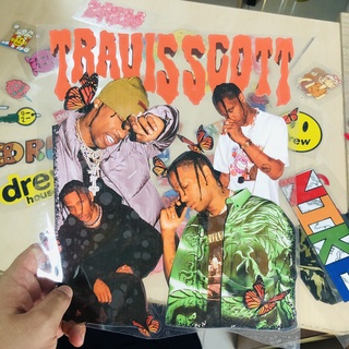 HÌnh ủi Nhiệt - Decal Ủi áo thun Mẫu TRAVISS SCOTT (KT lớn: 23cm)
