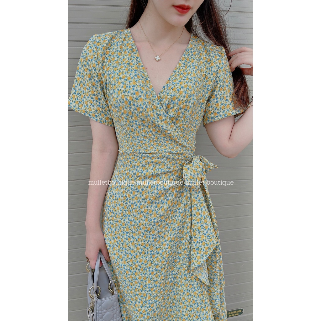 VÁY HOA NHÍ XANH BƠ