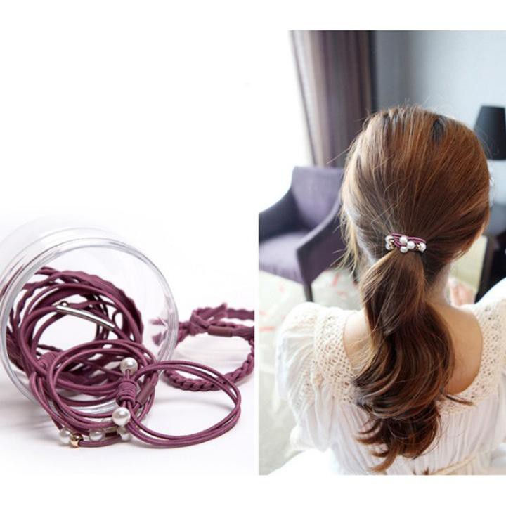 Hộp 12 dây cột tóc Hàn Quốc dễ thương -Hàng Như Hình