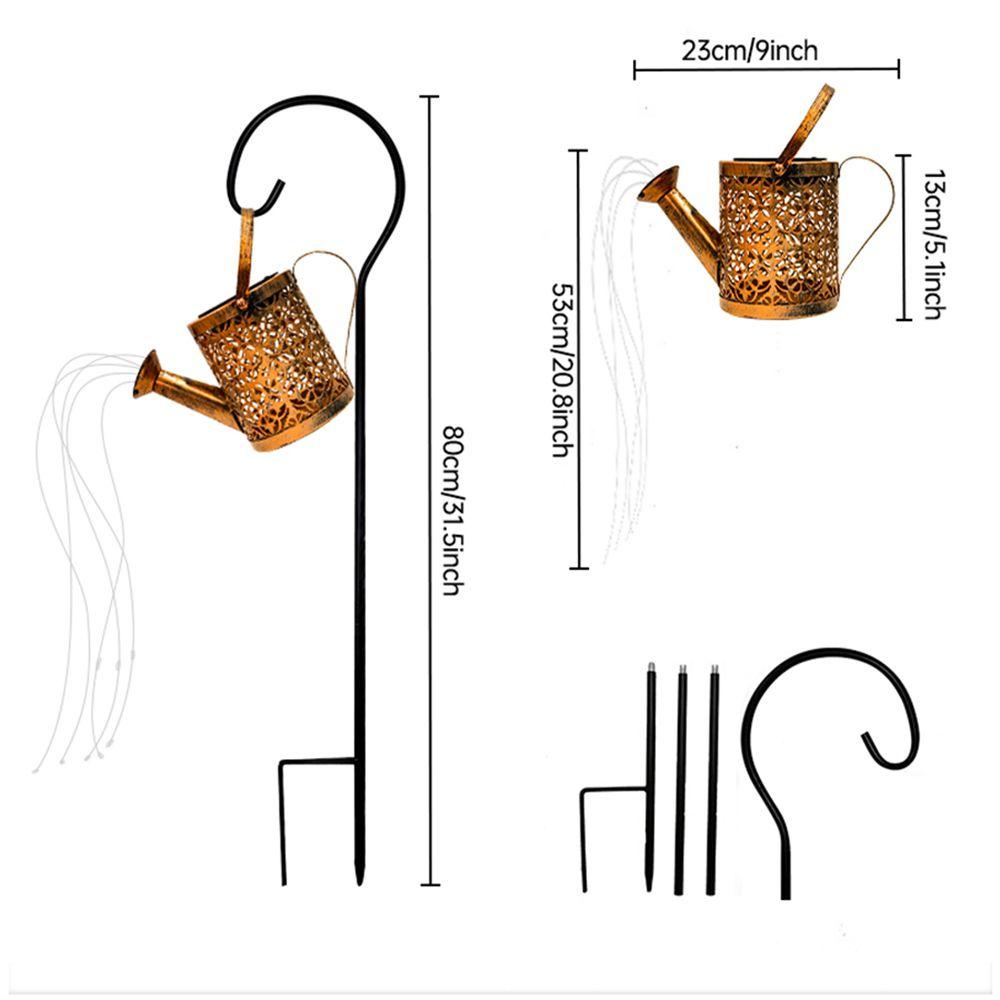 Đèn Trang Trí Sân Vườn Hình Ấm Trà Sáng Tạo